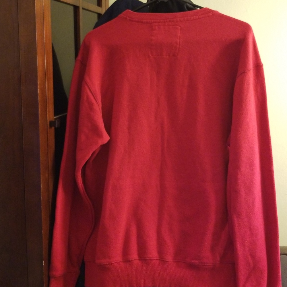 AUTHENTIC MENS BLACKSMITH RED BLK STARS SWEATSHIRT - Picture 2 of 4